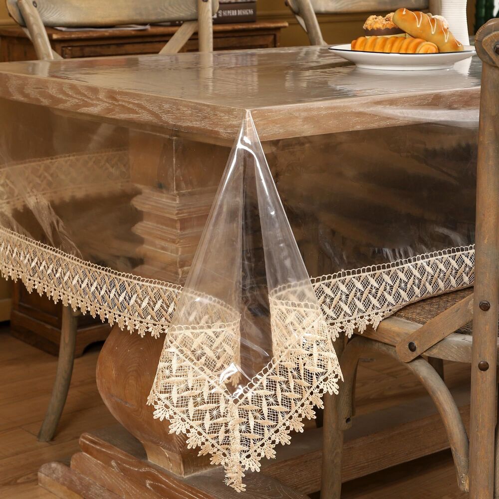 54" Square Clear Vinyl Tablecloth Protector
